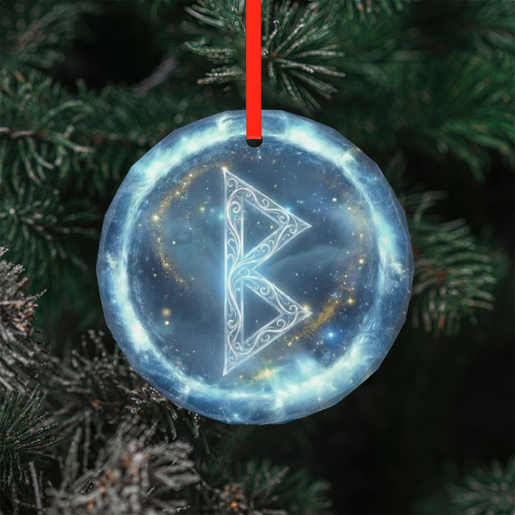 Berkano Schutzrune – Kristallglas-Anhänger (Celestial Futhark Collection)