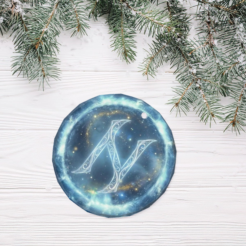 Hagalaz Schutzrune – Kristallglas-Anhänger (Celestial Futhark Collection)