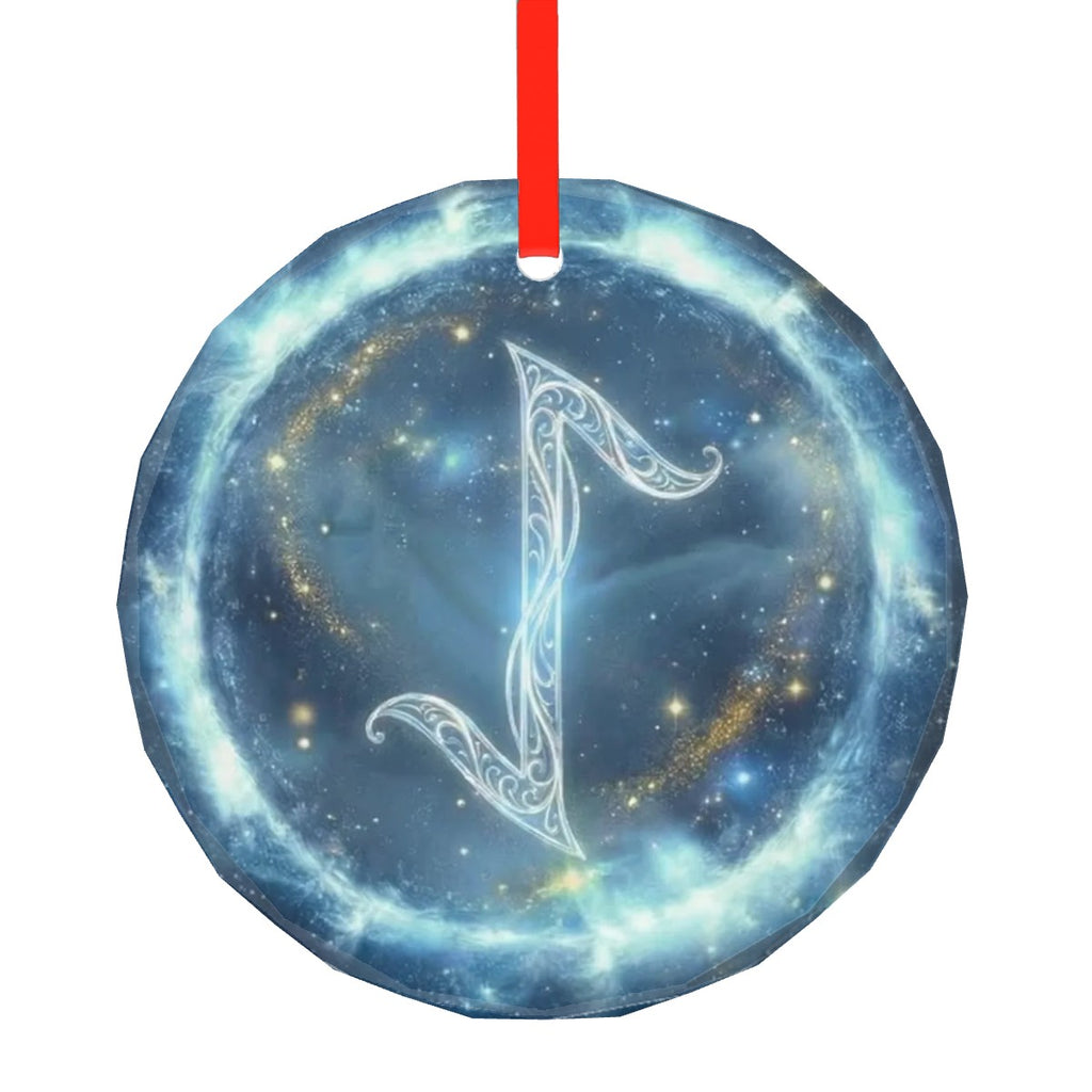 Eihwaz Schutzrune – Kristallglas-Anhänger (Celestial Futhark Collection)