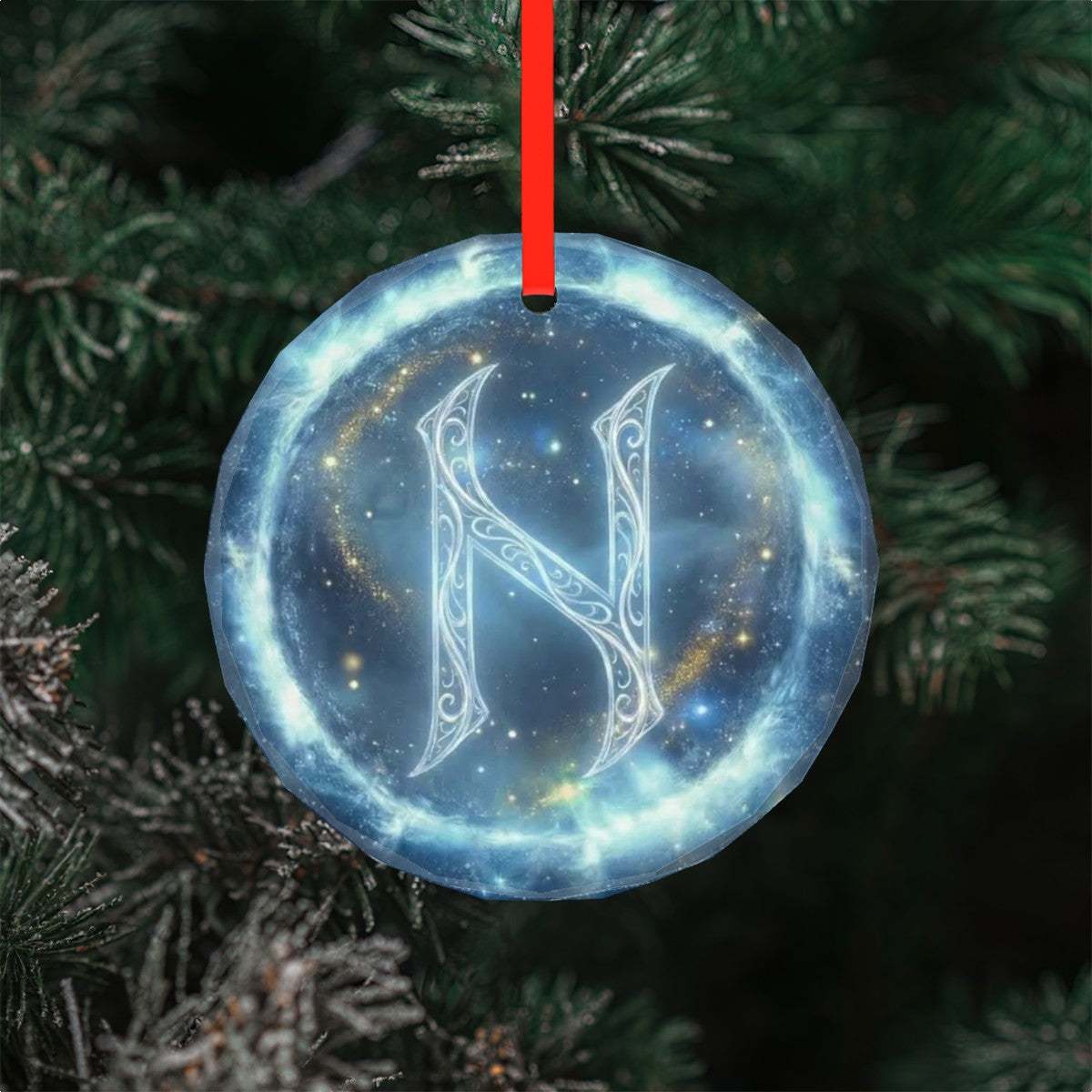 Hagalaz Schutzrune – Kristallglas-Anhänger (Celestial Futhark Collection)