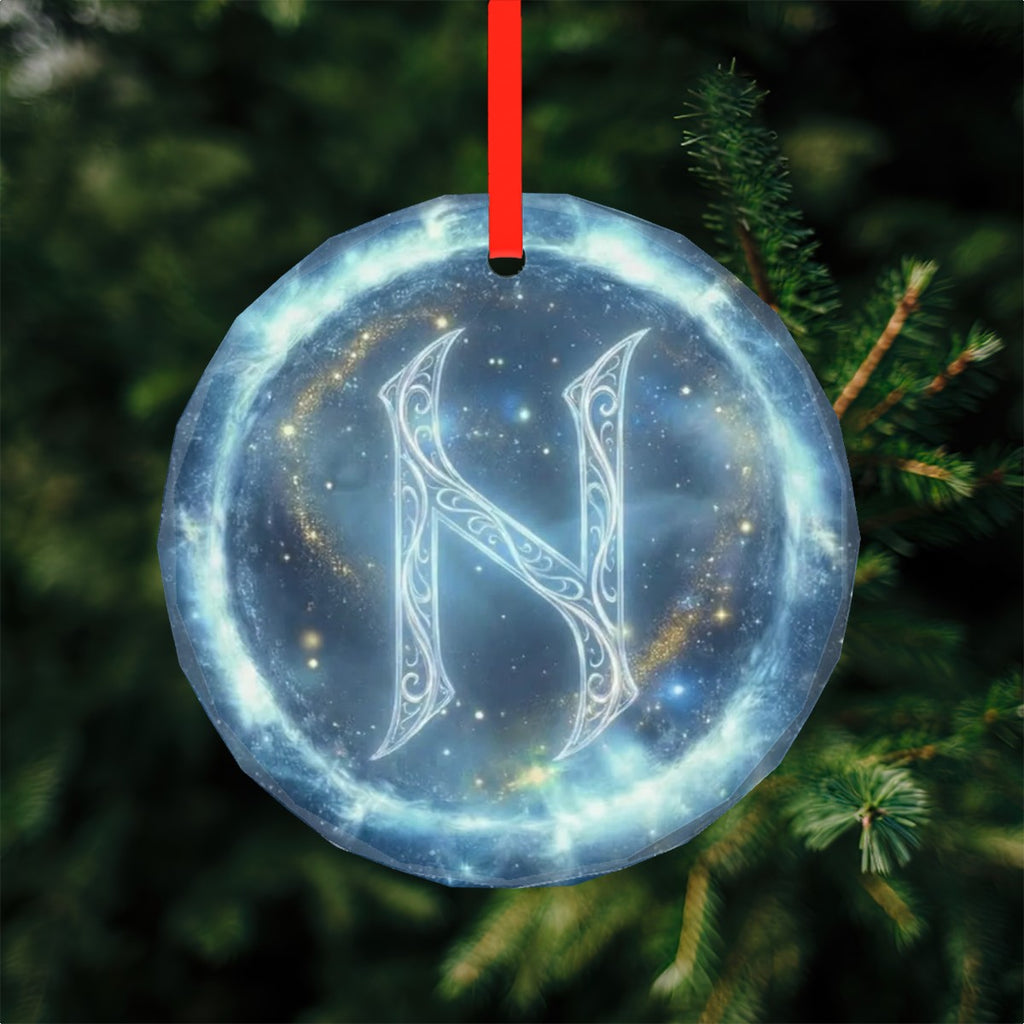 Hagalaz Schutzrune – Kristallglas-Anhänger (Celestial Futhark Collection)