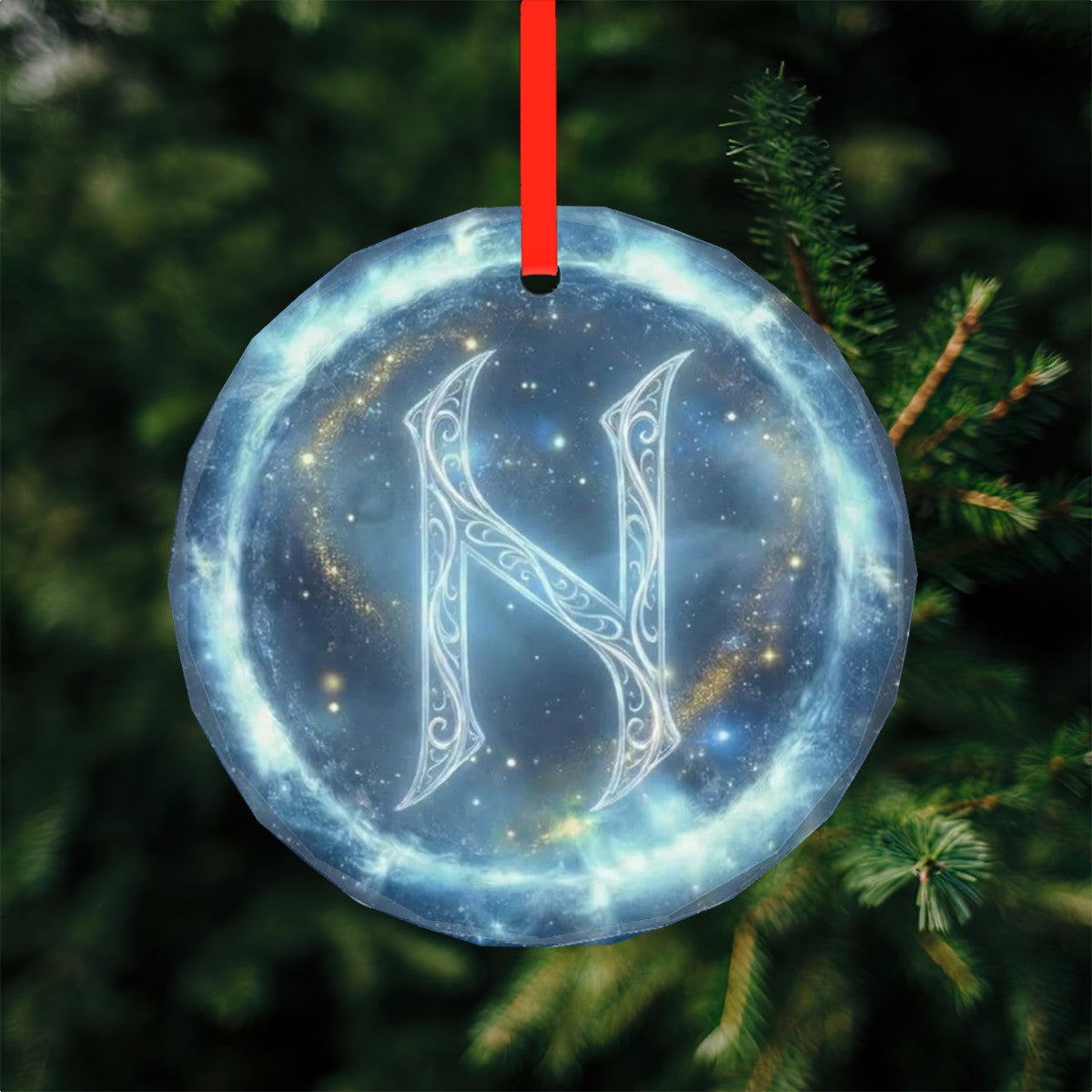 Hagalaz Schutzrune – Kristallglas-Anhänger (Celestial Futhark Collection)