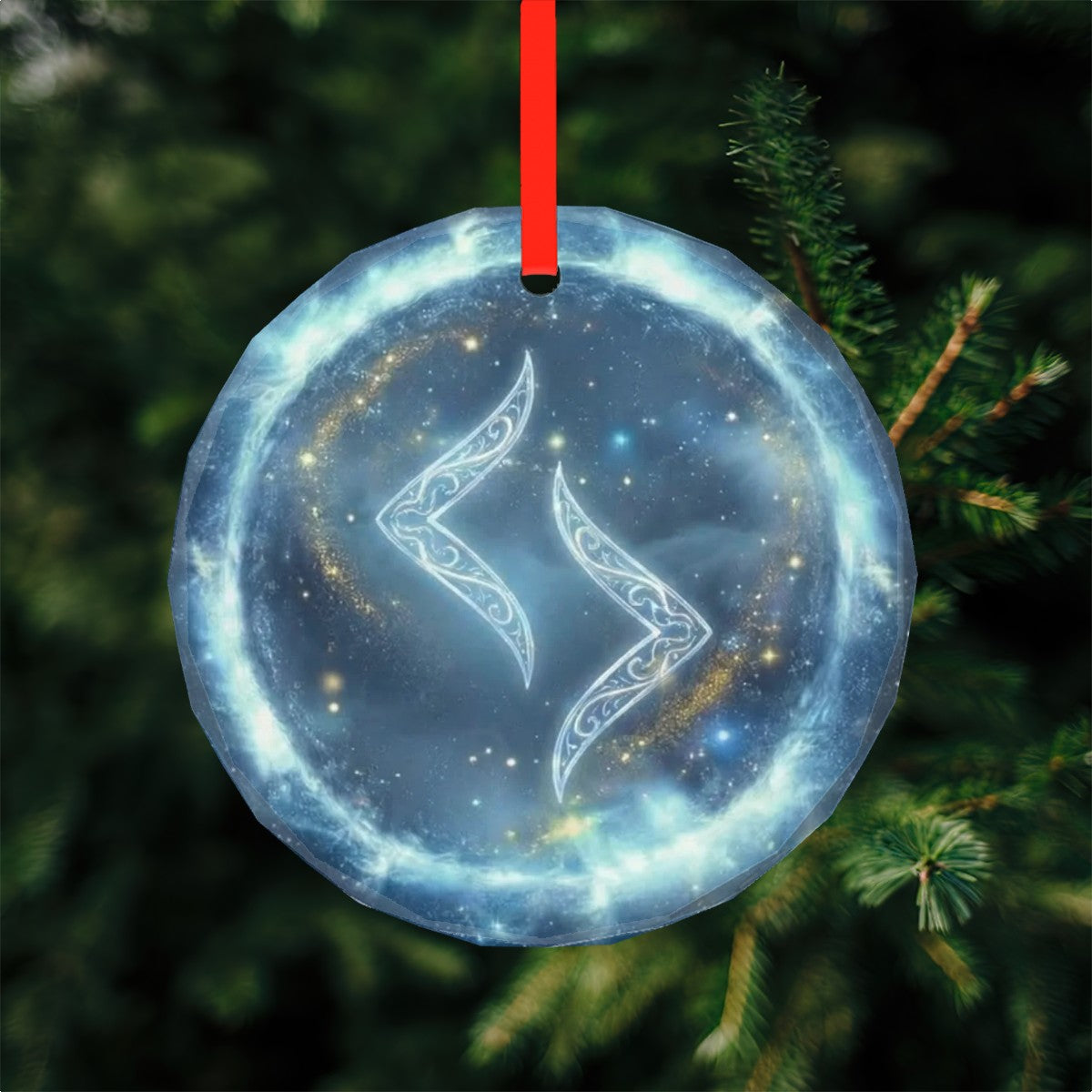 Jera Schutzrune – Kristallglas-Anhänger (Celestial Futhark Collection)