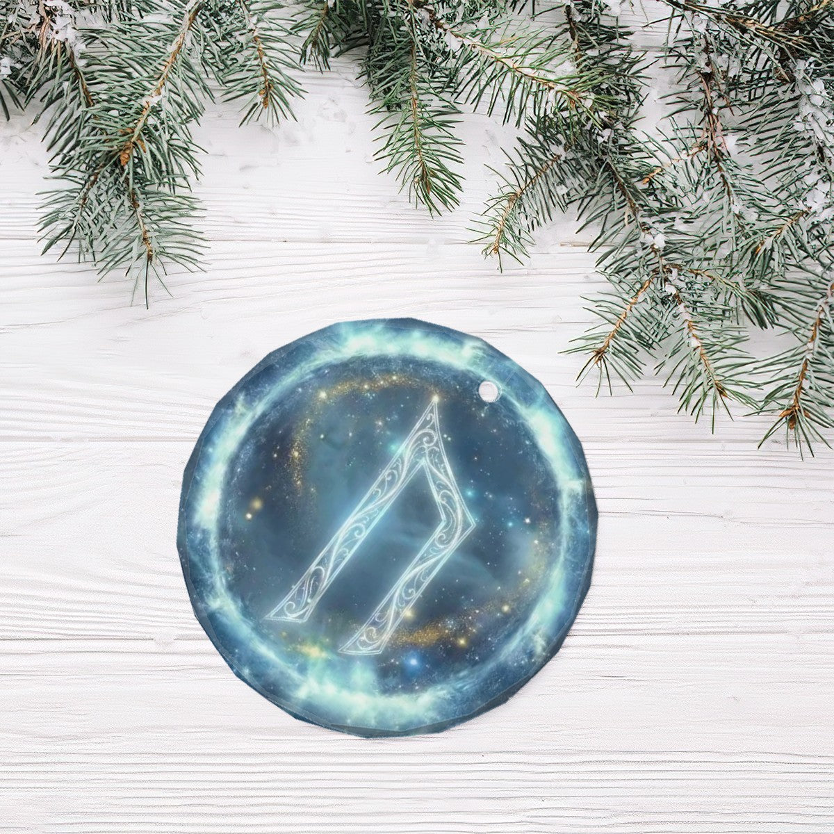 Uruz Schutzrune – Kristallglas-Anhänger (Celestial Futhark Collection)