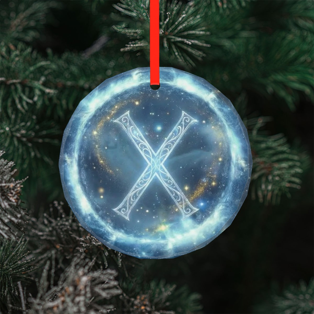 Gebo Schutzrune – Kristallglas-Anhänger (Celestial Futhark Collection)