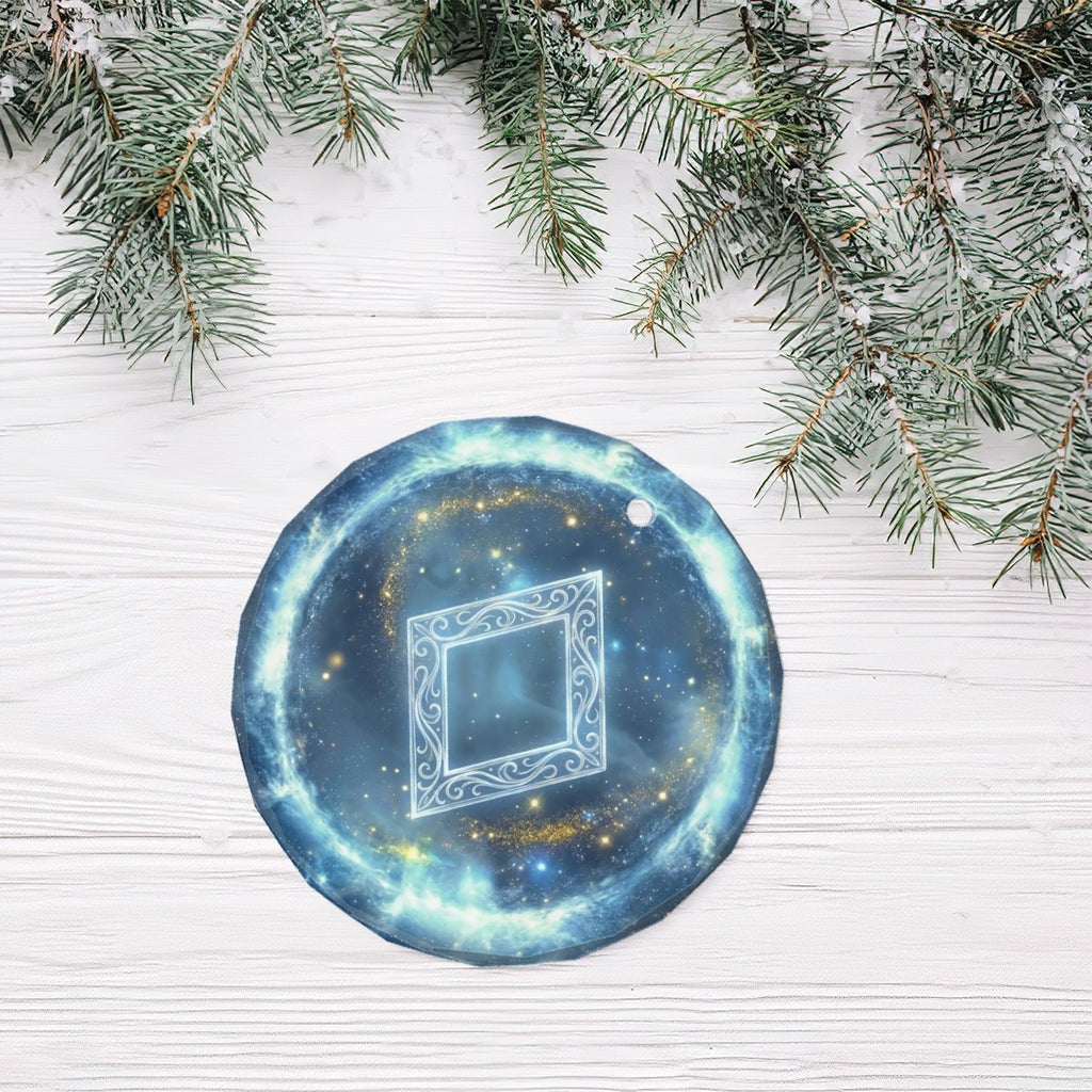 Ingwaz Schutzrune – Kristallglas-Anhänger (Celestial Futhark Collection)