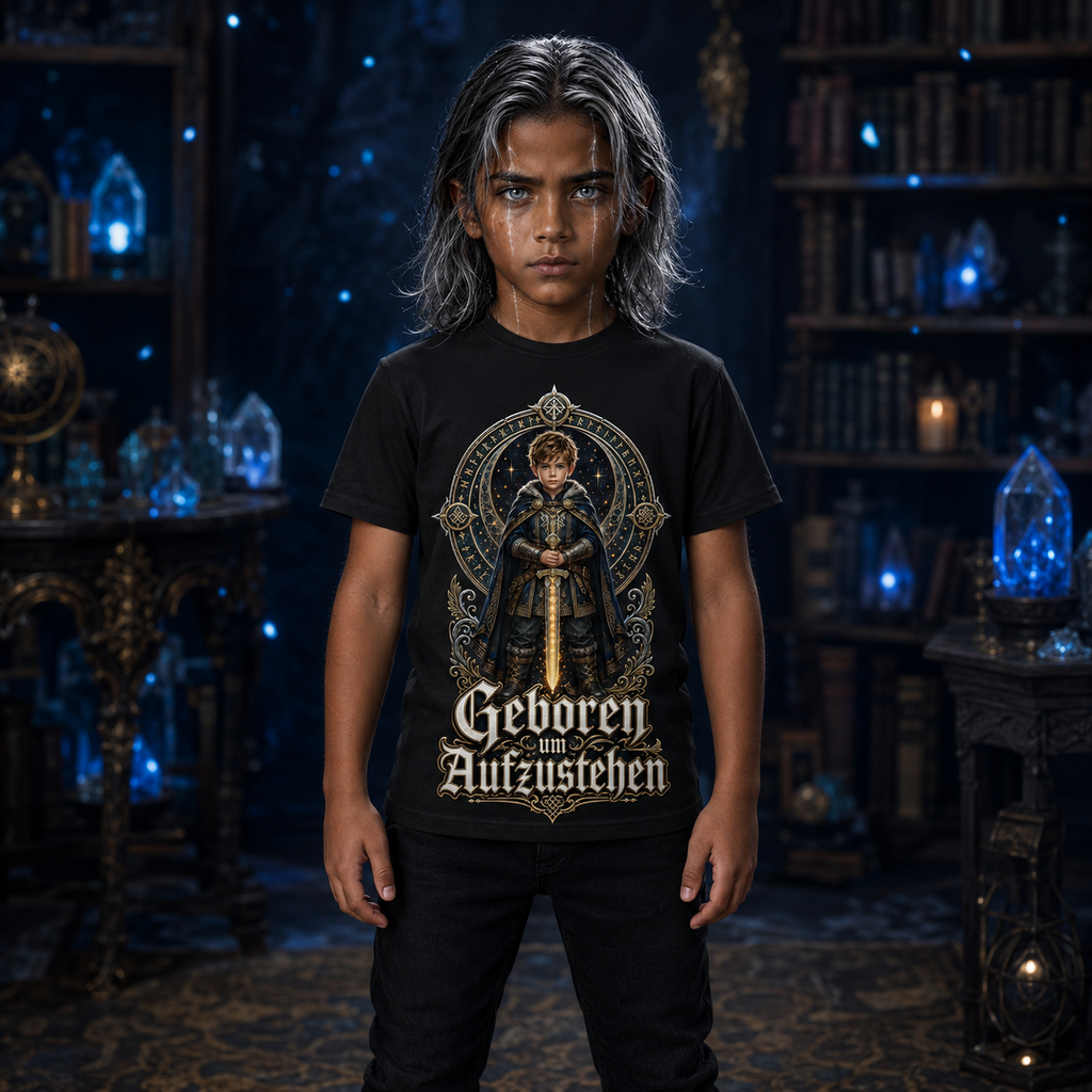 Nami Kaze Kinder-Shirt | Geboren um Aufzustehen – Krieger Edition - Kids Organic Shirt