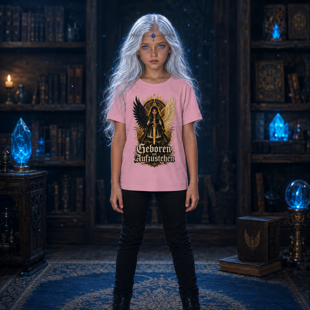 Nami Kaze Kinder-Shirt | Geboren um Aufzustehen – Walküren Edition - Kids Organic Shirt