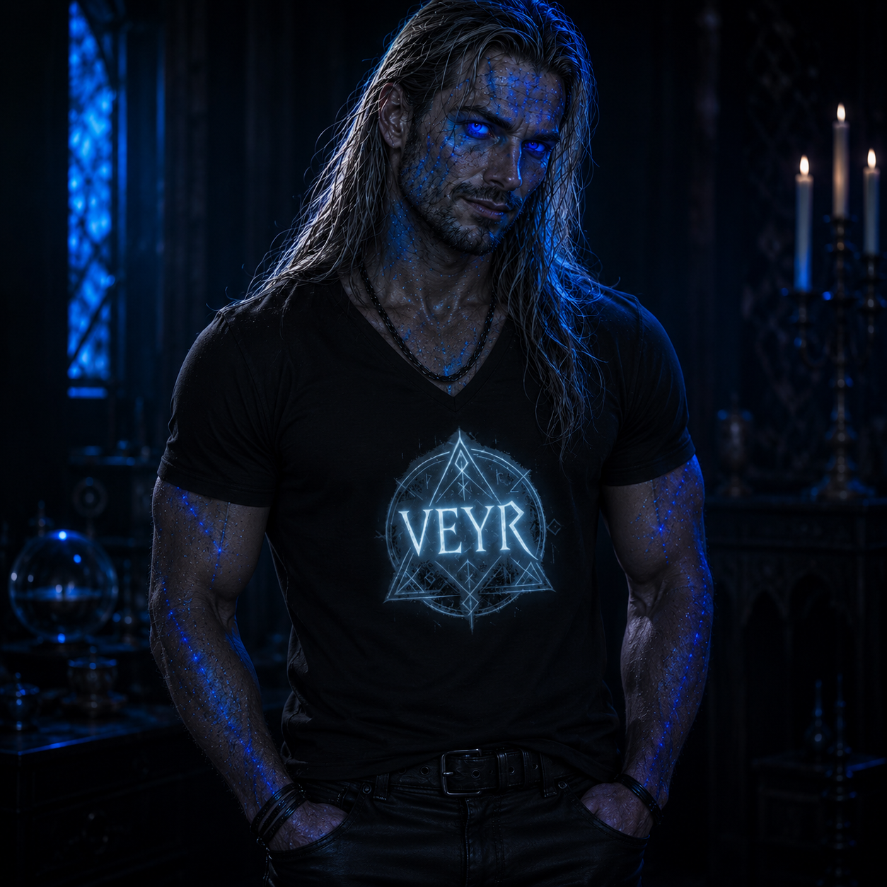 Veyr | Schattenkollektion - Herren V-Neck Shirt
