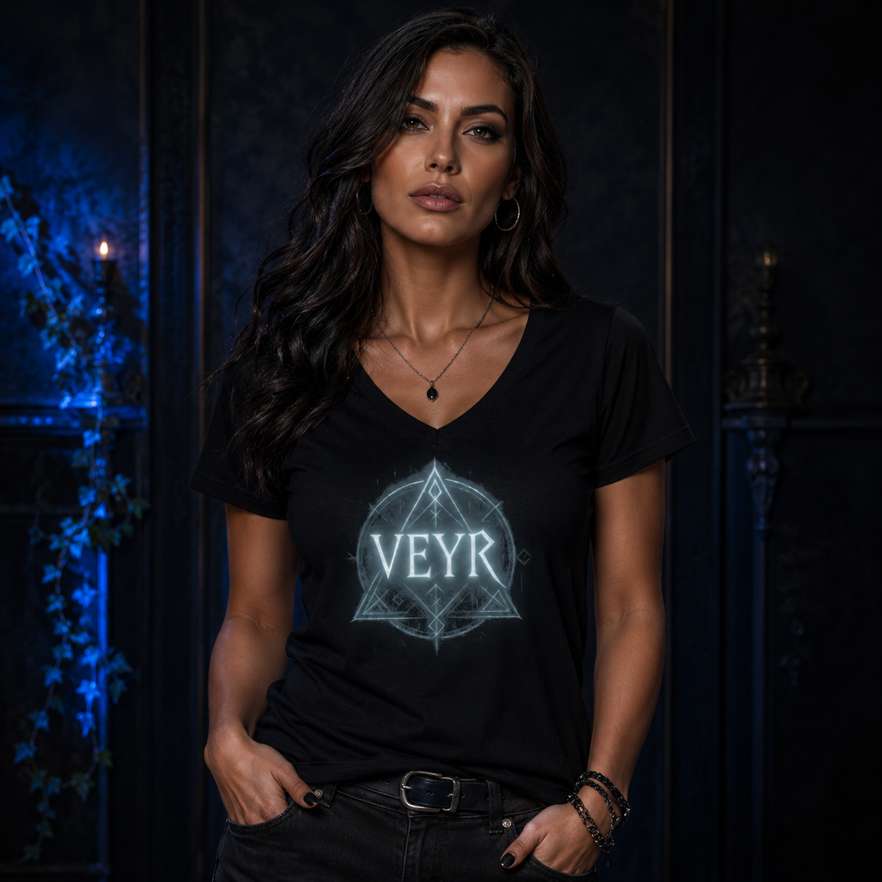 Veyr | Schattenkollektion – Damen V-Neck Shirt