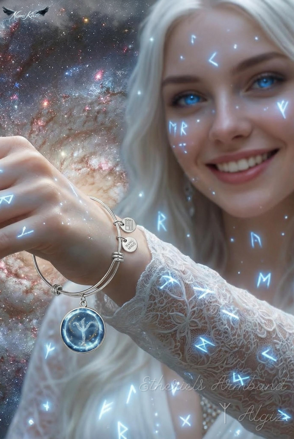 Etheriels Armband - Algiz - (ᛉ) – "Rune des Schutzes"