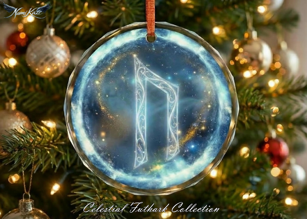 Uruz Schutzrune – Kristallglas-Anhänger (Celestial Futhark Collection)