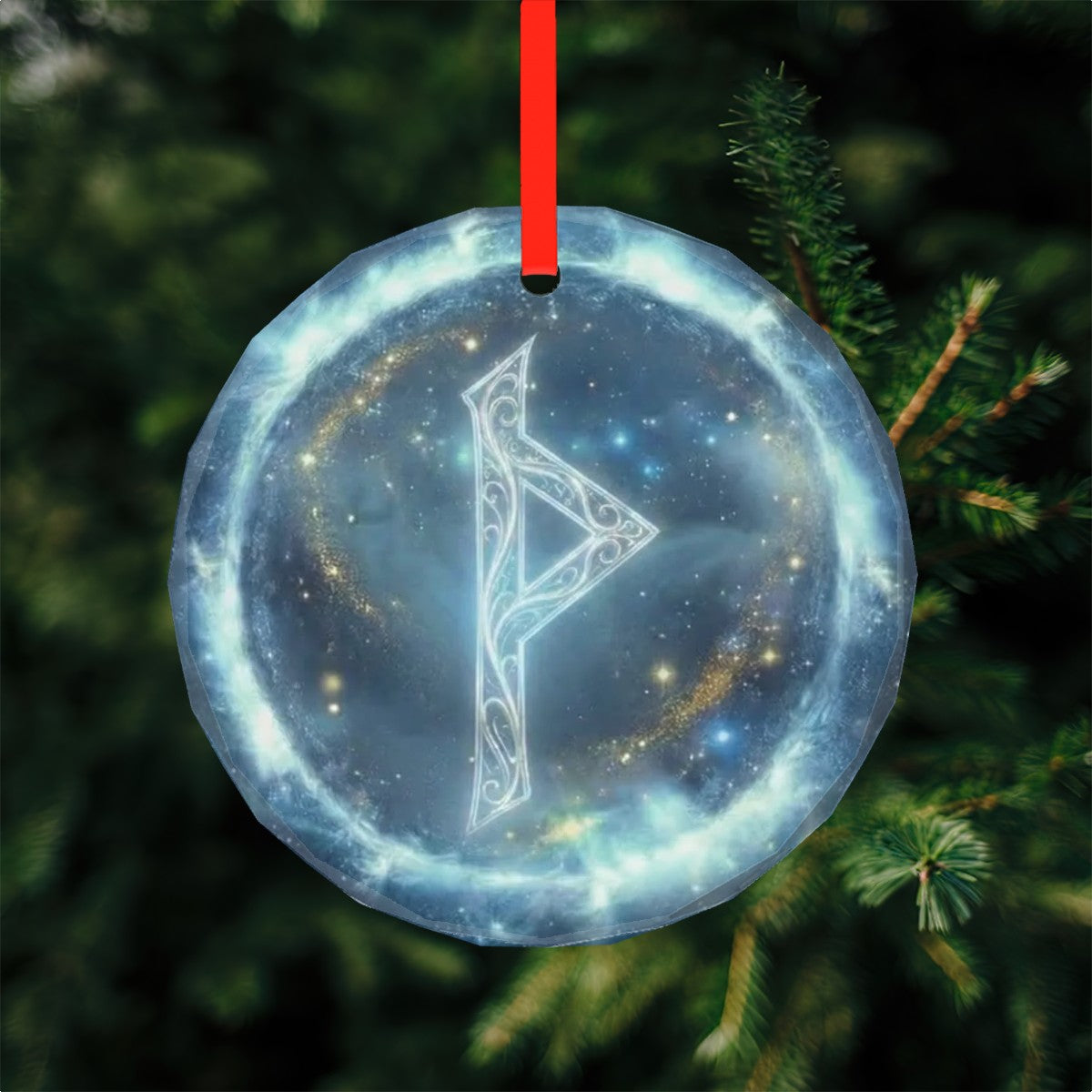 Thurisaz Schutzrune – Kristallglas-Anhänger (Celestial Futhark Collection)