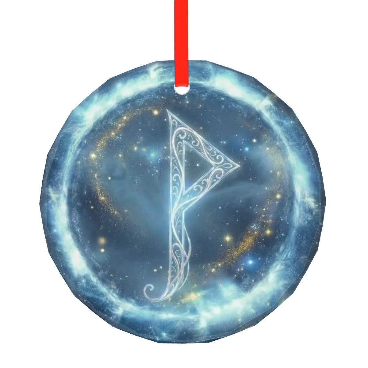 Wunjo Schutzrune – Kristallglas-Anhänger (Celestial Futhark Collection)