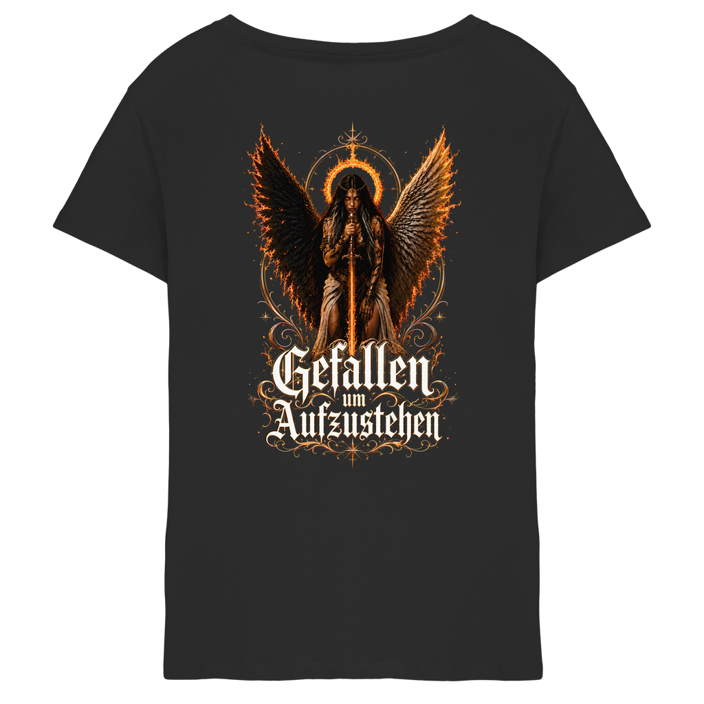 Nami Kaze | Gefallen um Aufzustehen - Ladies V-Neck Shirt