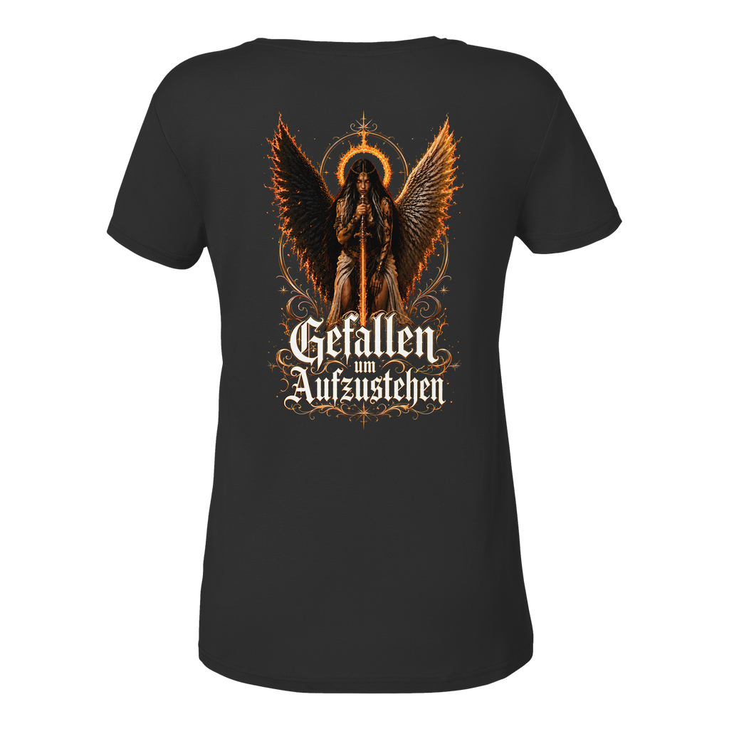 Nami Kaze | Gefallen um Aufzustehen - Ladies V-Neck Shirt