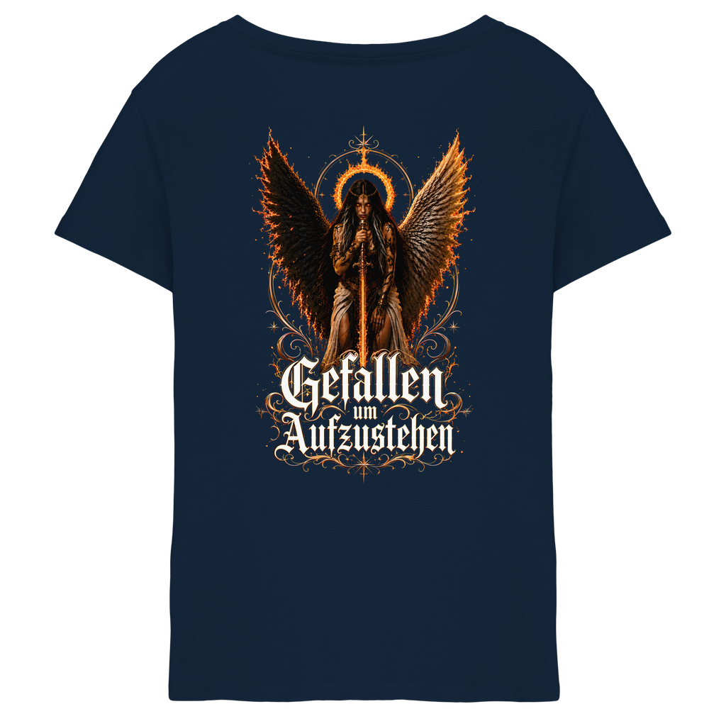 Nami Kaze | Gefallen um Aufzustehen - Ladies V-Neck Shirt