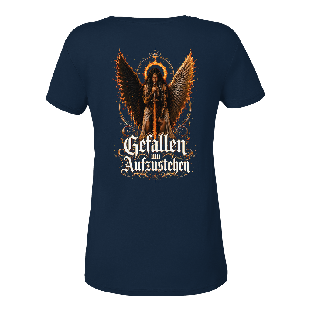 Nami Kaze | Gefallen um Aufzustehen - Ladies V-Neck Shirt
