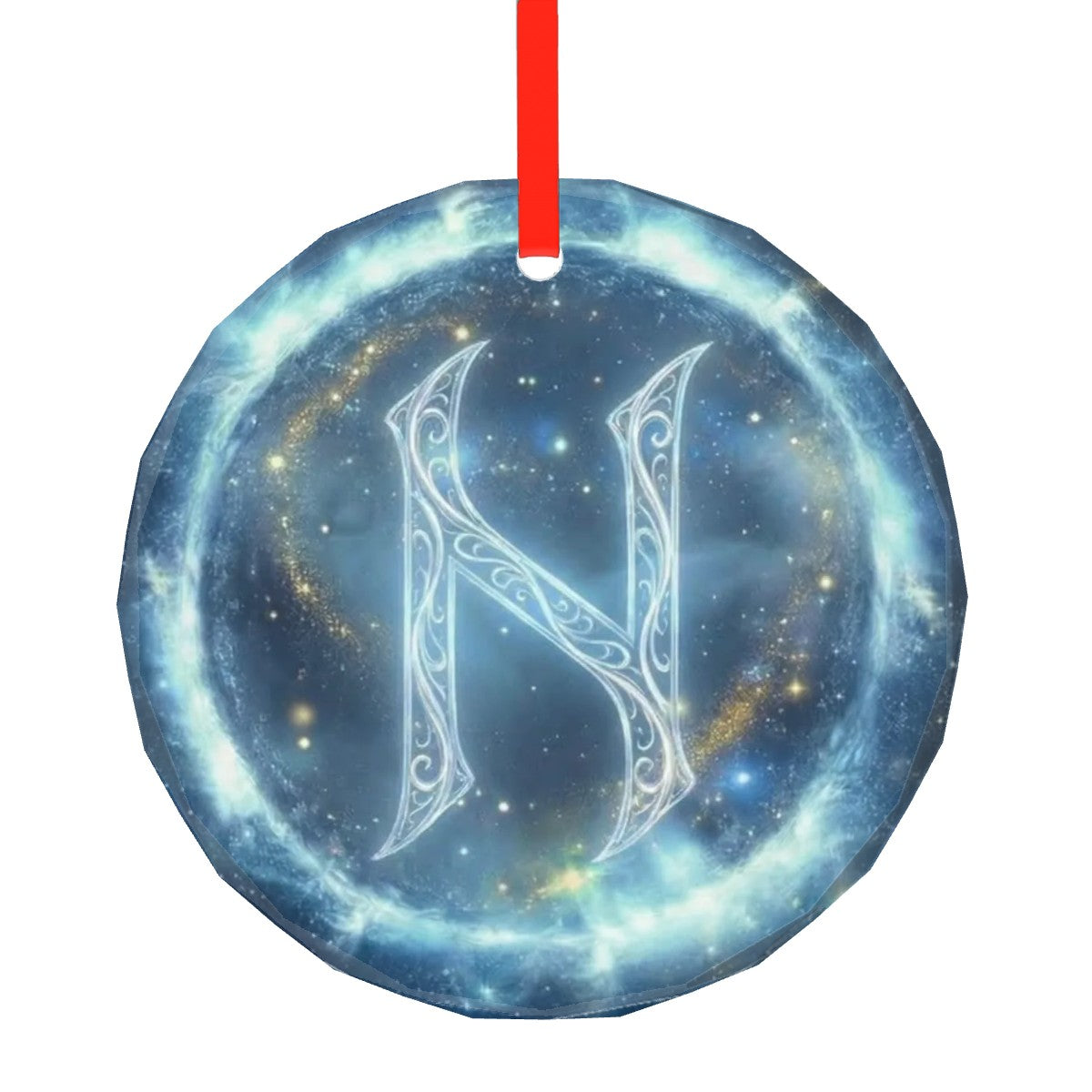 Hagalaz Schutzrune – Kristallglas-Anhänger (Celestial Futhark Collection)