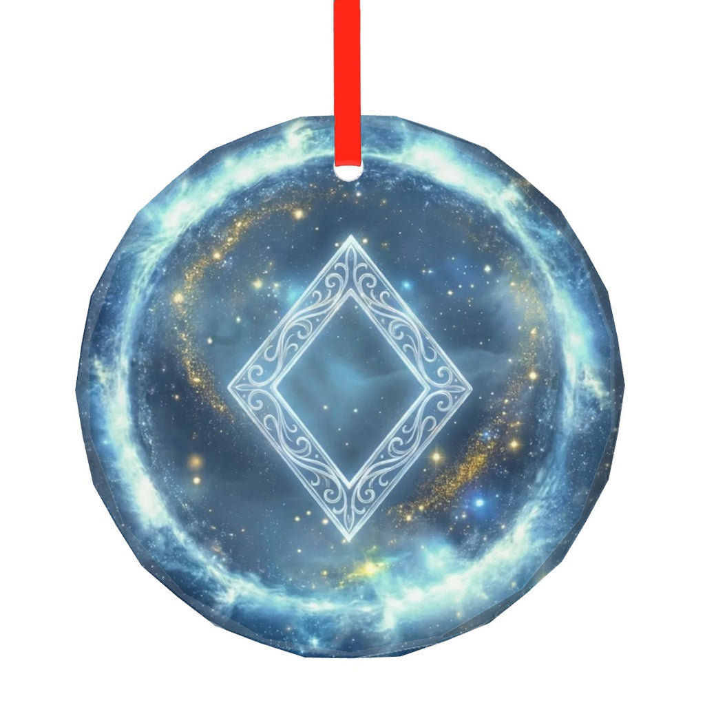 Ingwaz Schutzrune – Kristallglas-Anhänger (Celestial Futhark Collection)