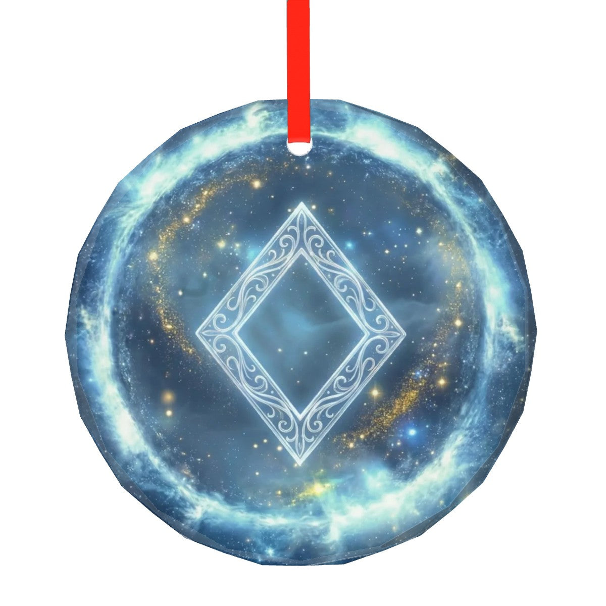 Ingwaz Schutzrune – Kristallglas-Anhänger (Celestial Futhark Collection)