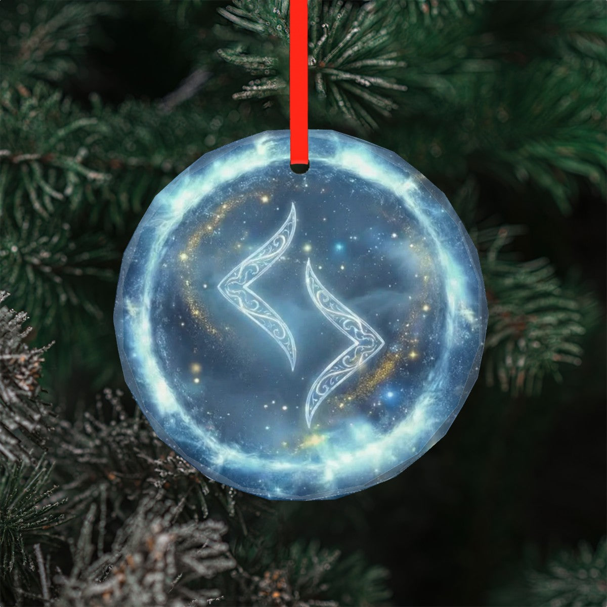 Jera Schutzrune – Kristallglas-Anhänger (Celestial Futhark Collection)