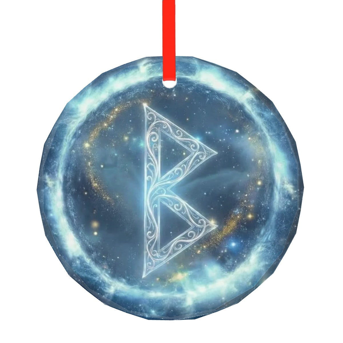 Berkano Schutzrune – Kristallglas-Anhänger (Celestial Futhark Collection)