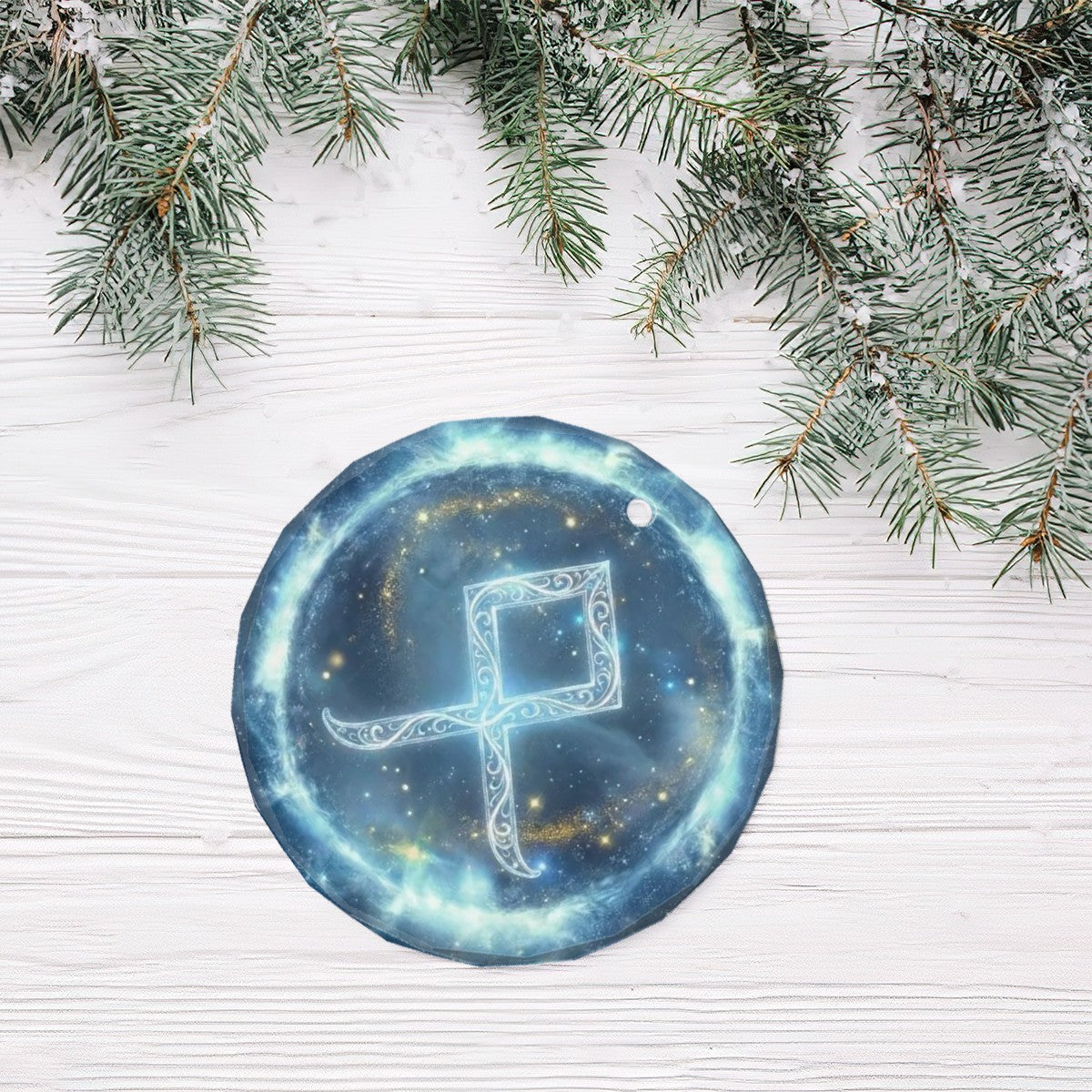 Othala Schutzrune – Kristallglas-Anhänger (Celestial Futhark Collection)