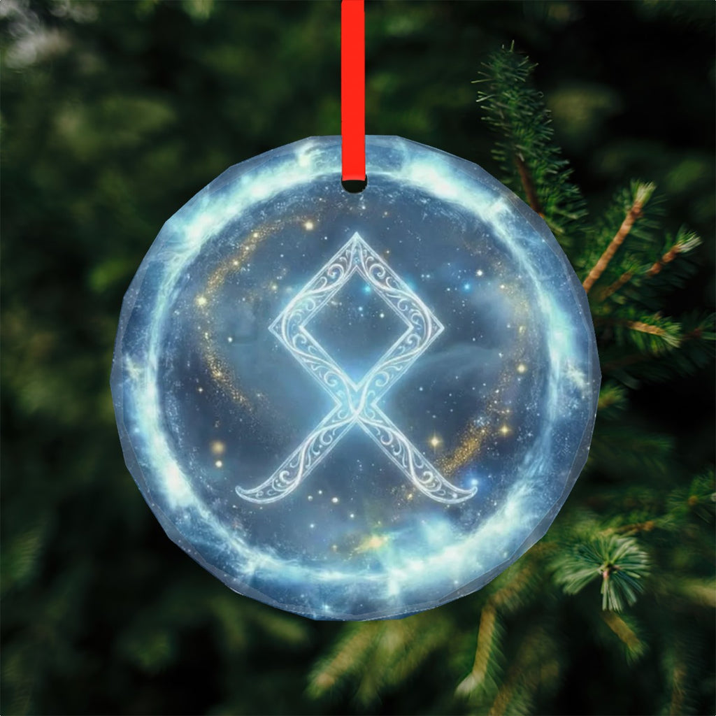 Othala Schutzrune – Kristallglas-Anhänger (Celestial Futhark Collection)