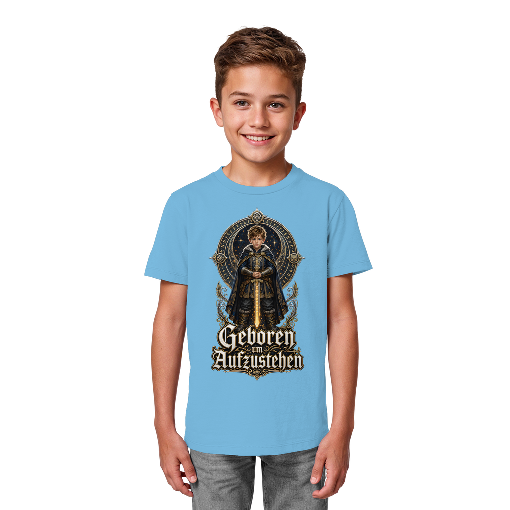 Nami Kaze Kinder-Shirt | Geboren um Aufzustehen – Krieger Edition - Kids Organic Shirt