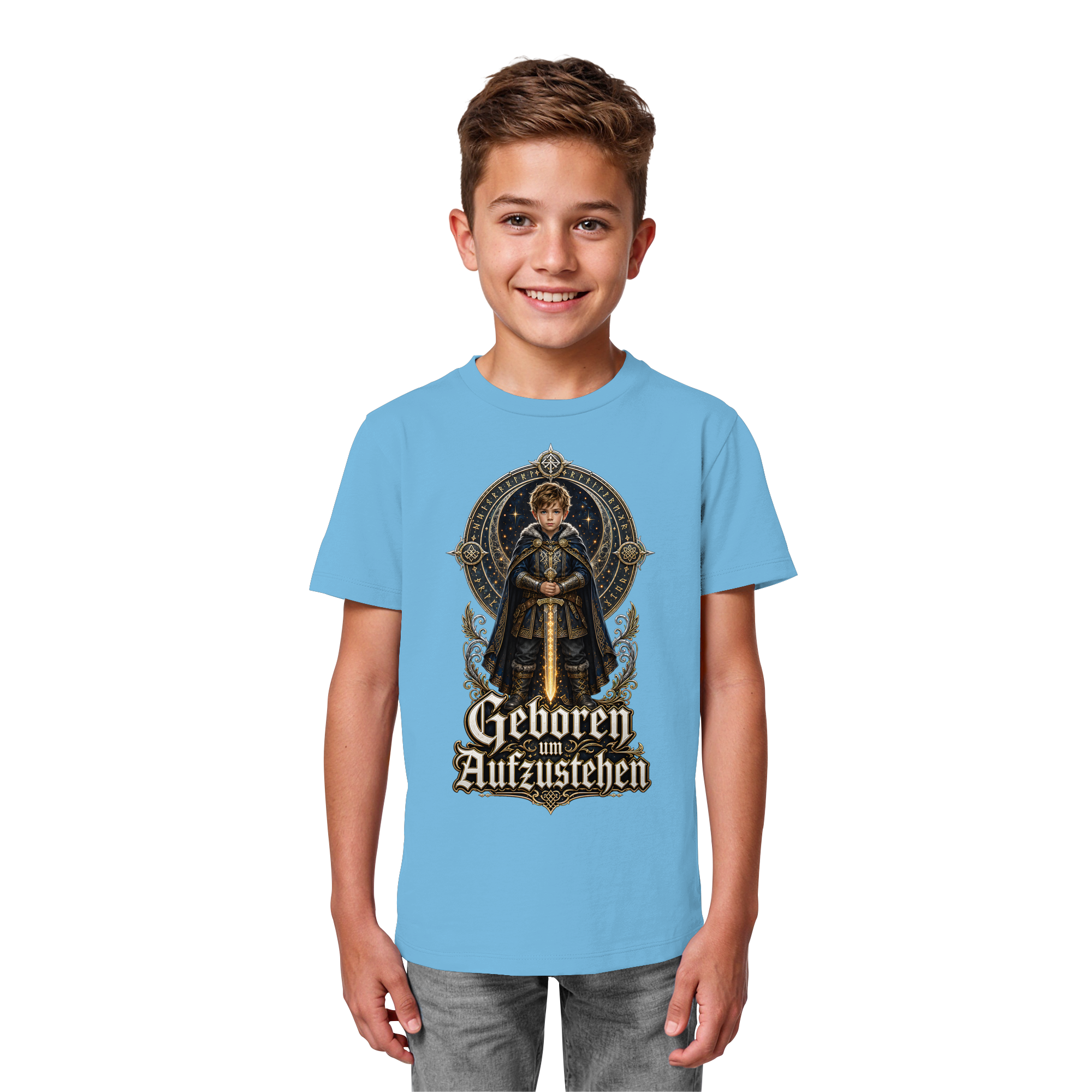 Nami Kaze Kinder-Shirt | Geboren um Aufzustehen – Krieger Edition - Kids Organic Shirt
