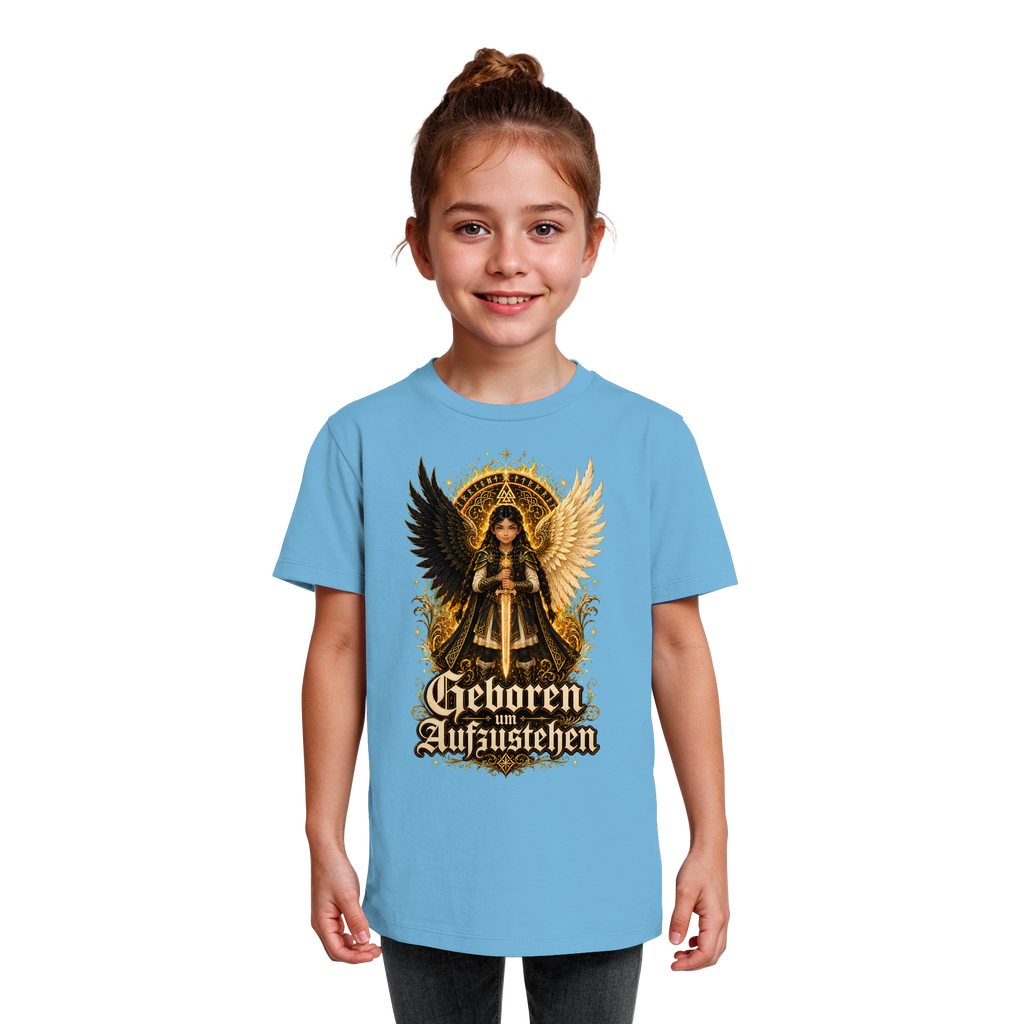 Nami Kaze Kinder-Shirt | Geboren um Aufzustehen – Walküren Edition - Kids Organic Shirt