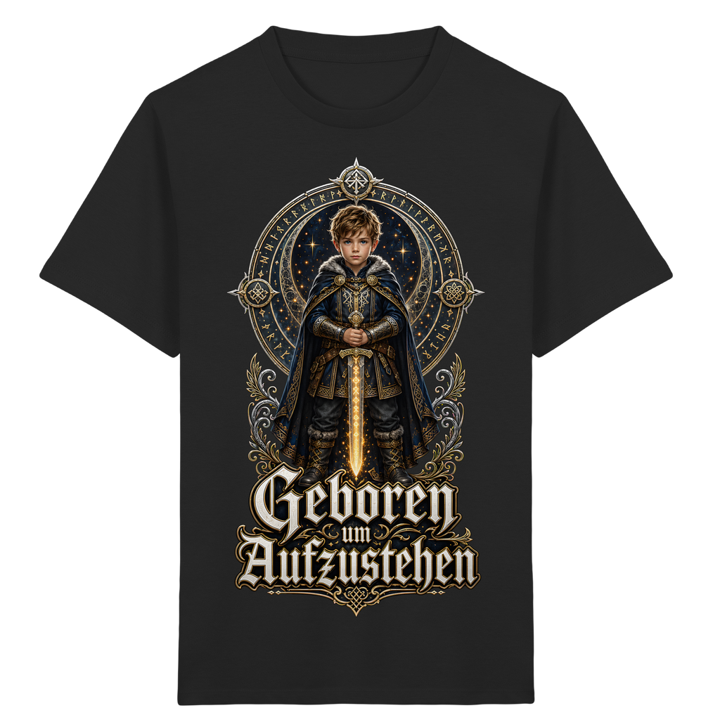 Nami Kaze Kinder-Shirt | Geboren um Aufzustehen – Krieger Edition - Kids Organic Shirt
