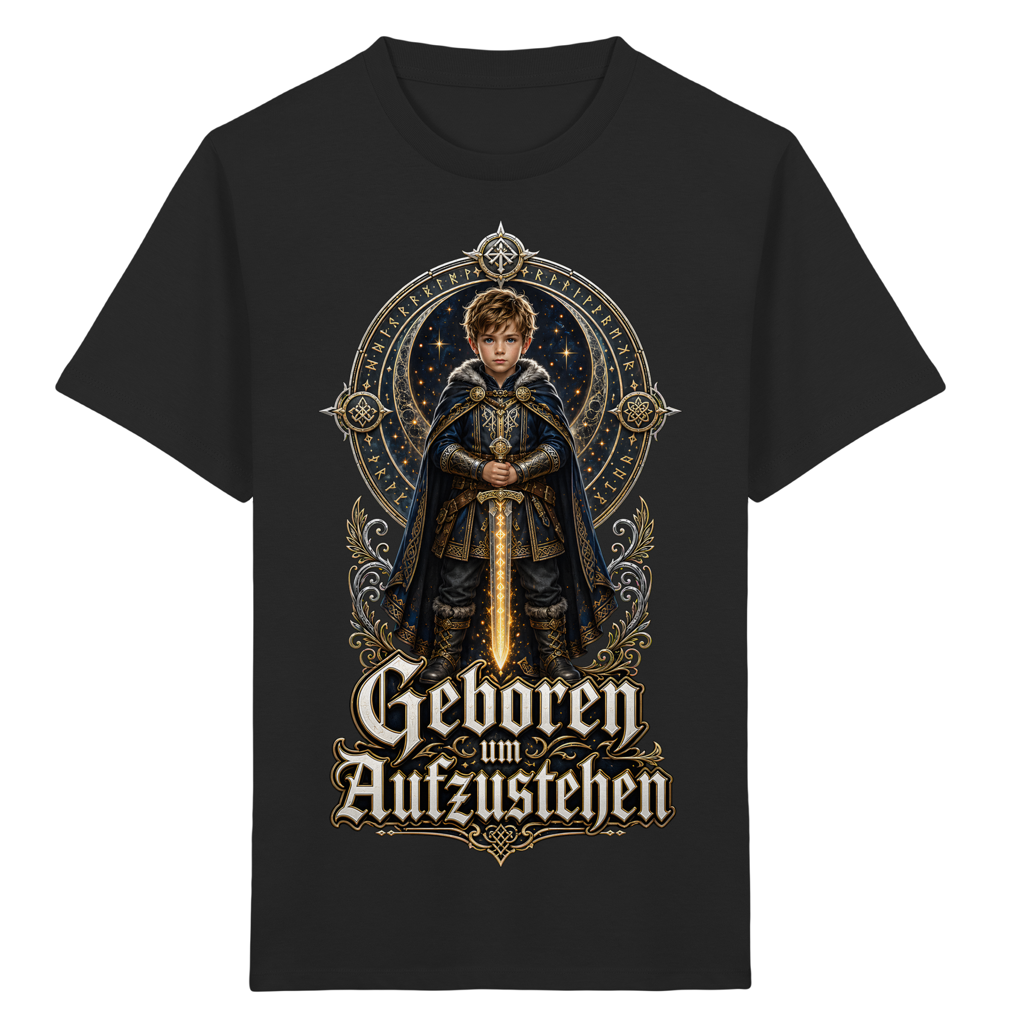 Nami Kaze Kinder-Shirt | Geboren um Aufzustehen – Krieger Edition - Kids Organic Shirt