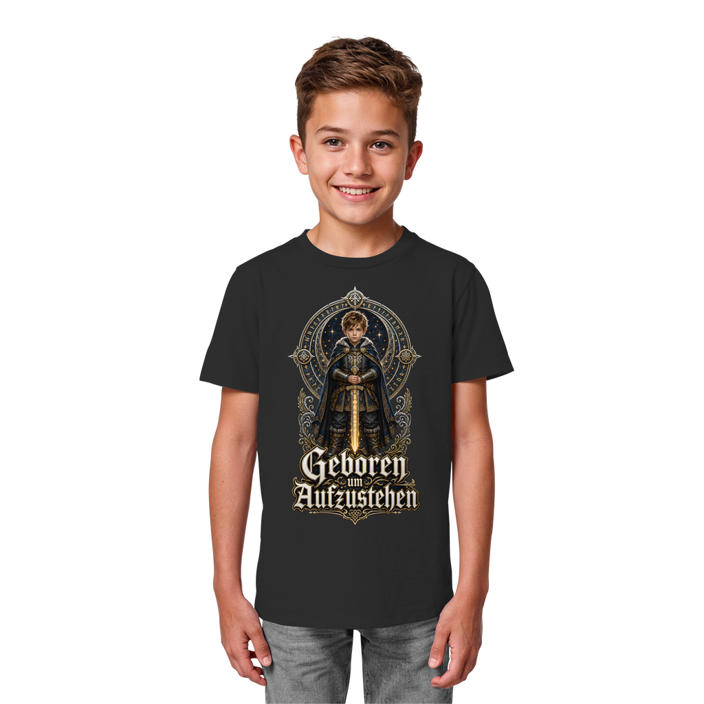 Nami Kaze Kinder-Shirt | Geboren um Aufzustehen – Krieger Edition - Kids Organic Shirt
