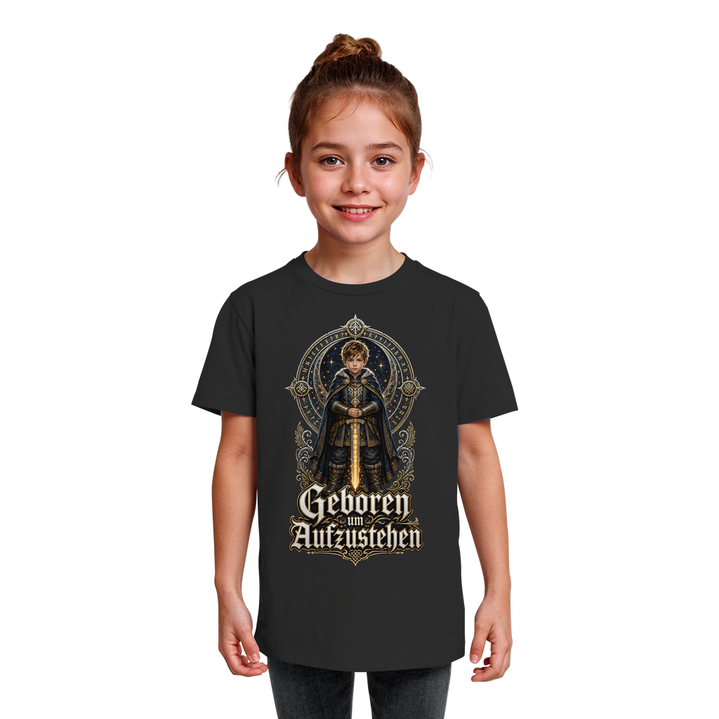 Nami Kaze Kinder-Shirt | Geboren um Aufzustehen – Krieger Edition - Kids Organic Shirt
