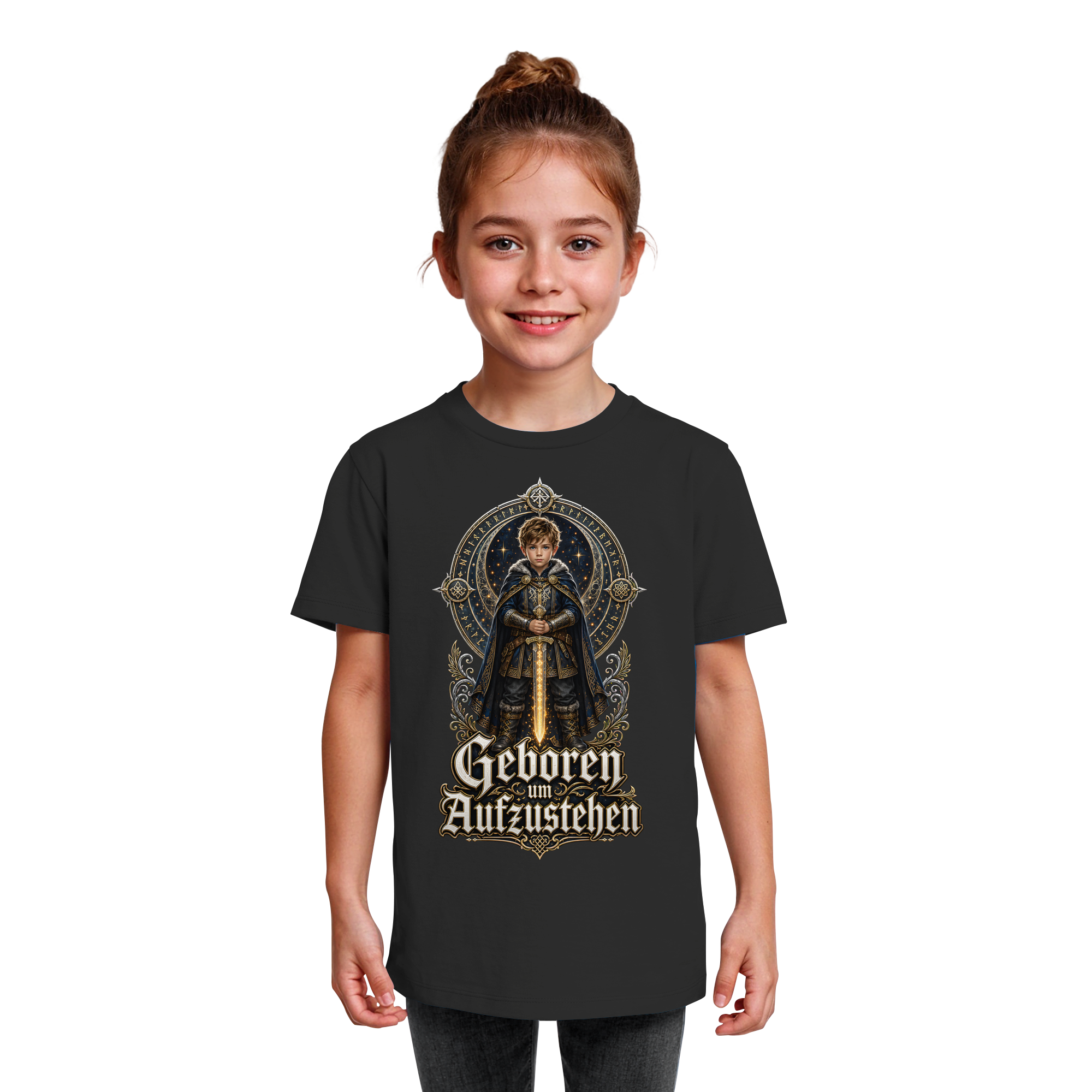 Nami Kaze Kinder-Shirt | Geboren um Aufzustehen – Krieger Edition - Kids Organic Shirt