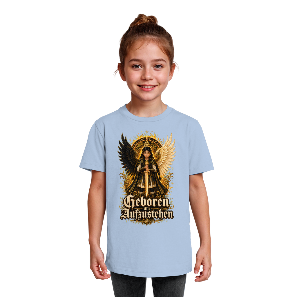 Nami Kaze Kinder-Shirt | Geboren um Aufzustehen – Walküren Edition - Kids Organic Shirt