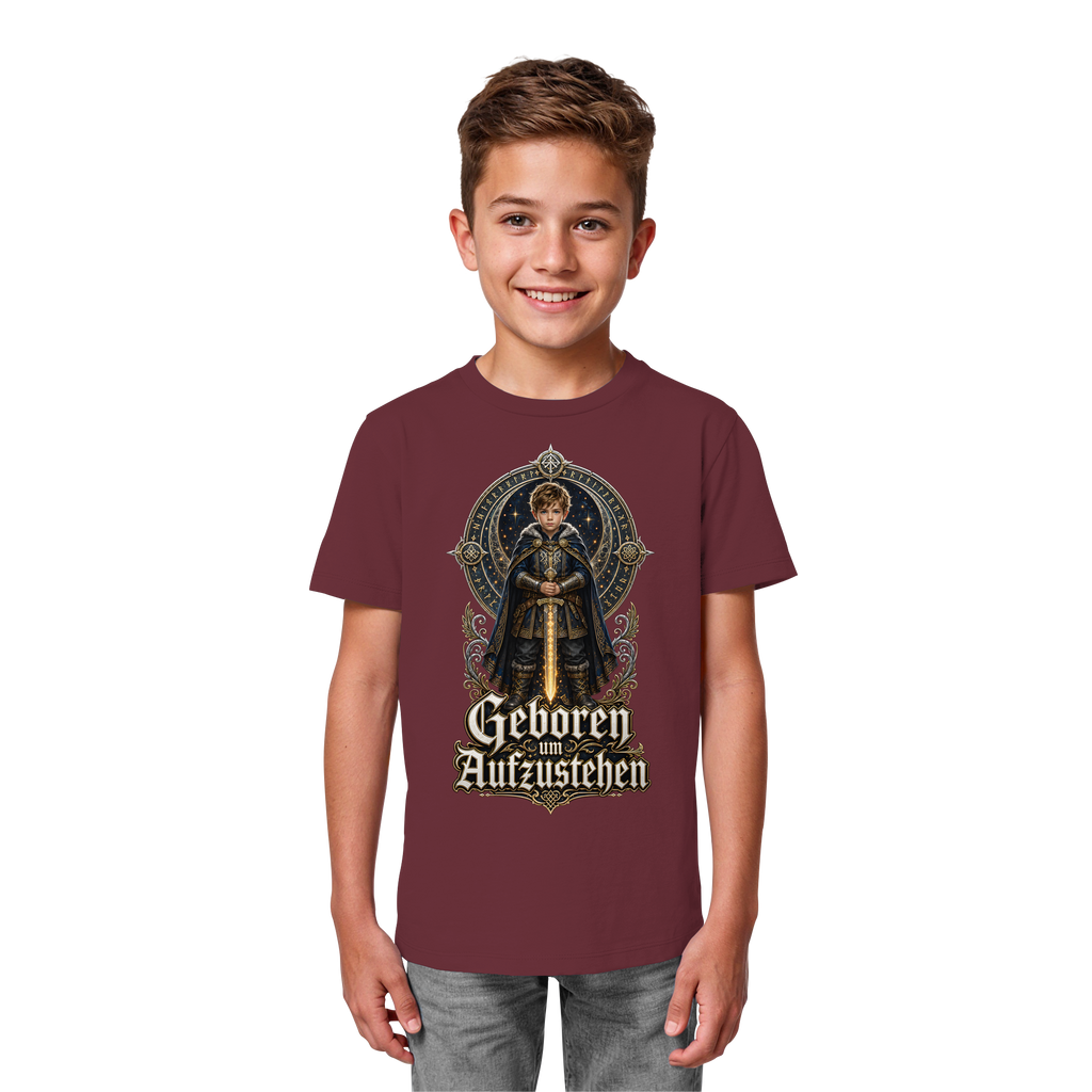 Nami Kaze Kinder-Shirt | Geboren um Aufzustehen – Krieger Edition - Kids Organic Shirt