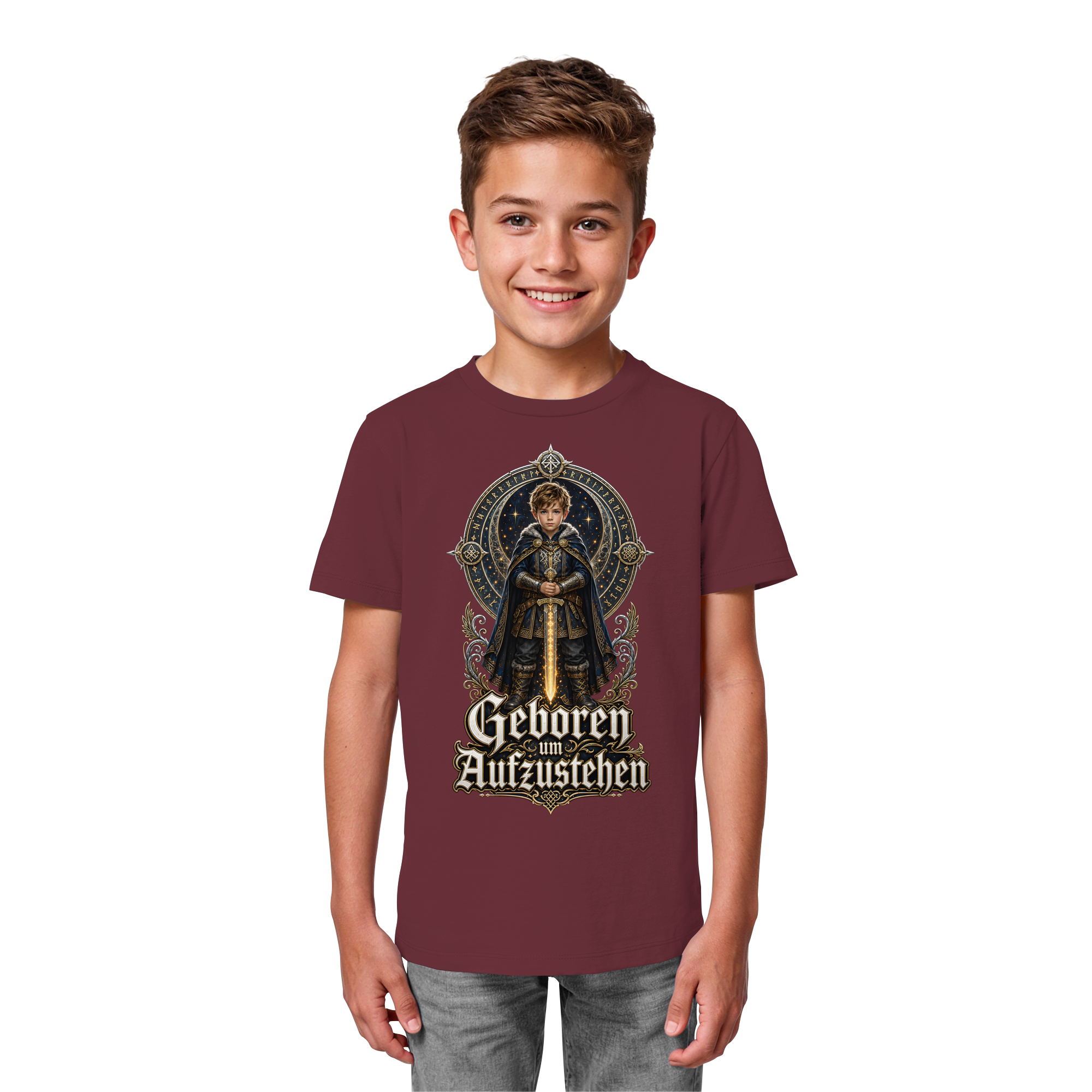 Nami Kaze Kinder-Shirt | Geboren um Aufzustehen – Krieger Edition - Kids Organic Shirt