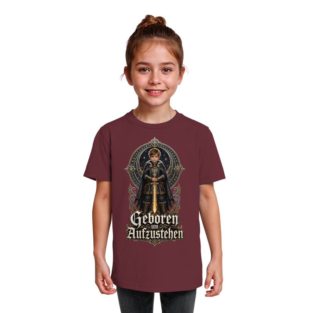 Nami Kaze Kinder-Shirt | Geboren um Aufzustehen – Krieger Edition - Kids Organic Shirt
