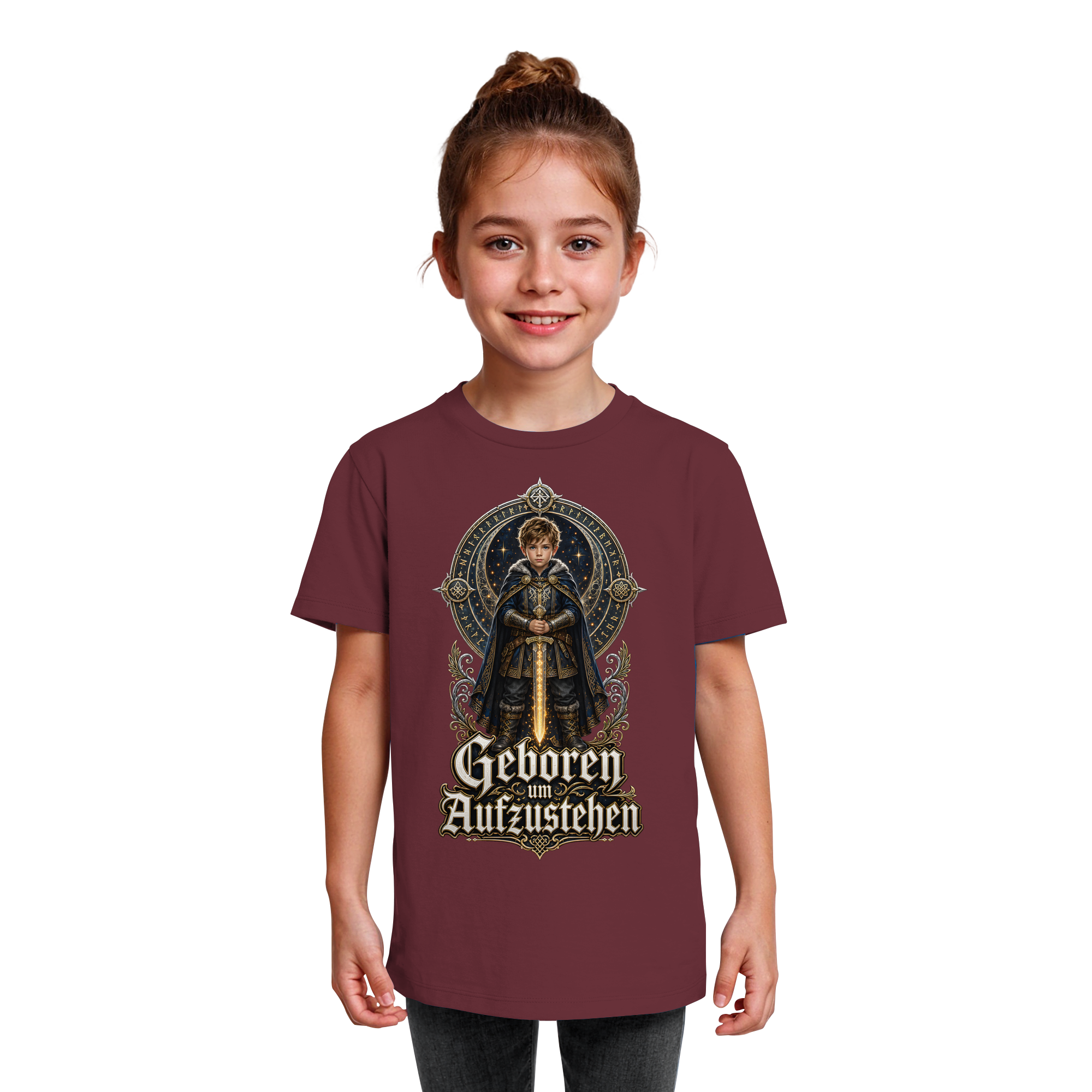 Nami Kaze Kinder-Shirt | Geboren um Aufzustehen – Krieger Edition - Kids Organic Shirt