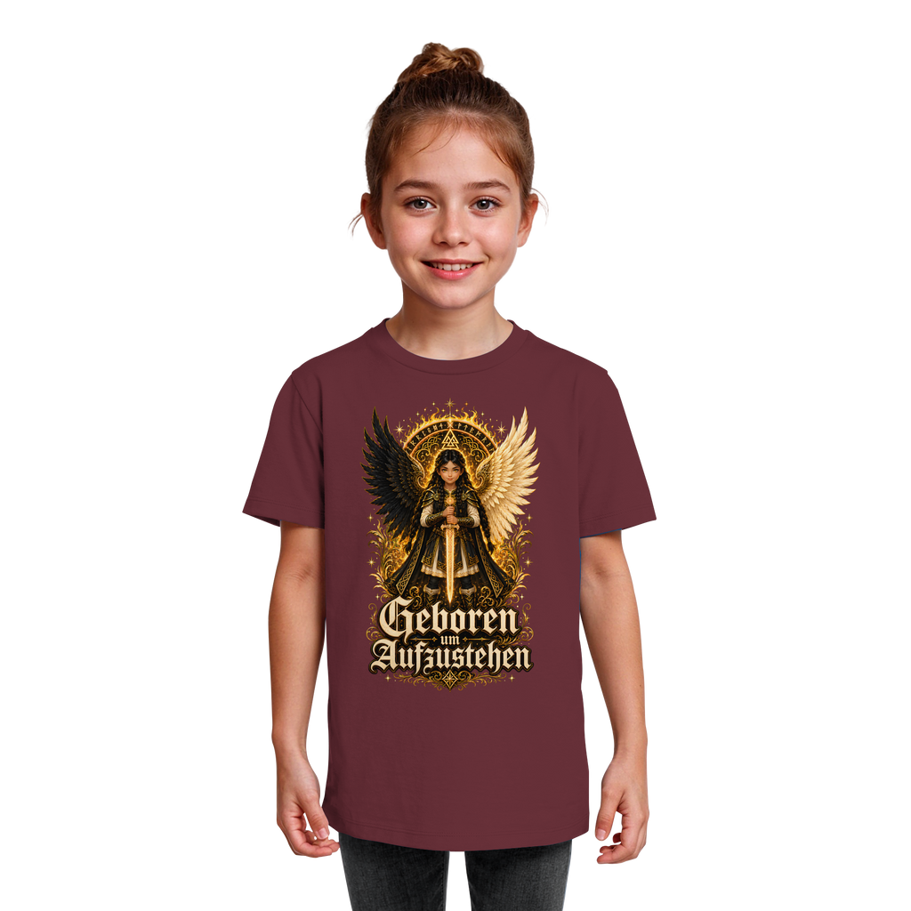 Nami Kaze Kinder-Shirt | Geboren um Aufzustehen – Walküren Edition - Kids Organic Shirt