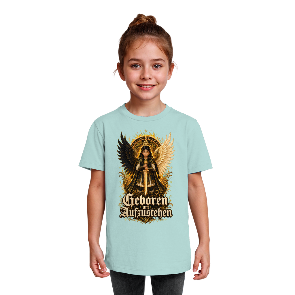 Nami Kaze Kinder-Shirt | Geboren um Aufzustehen – Walküren Edition - Kids Organic Shirt