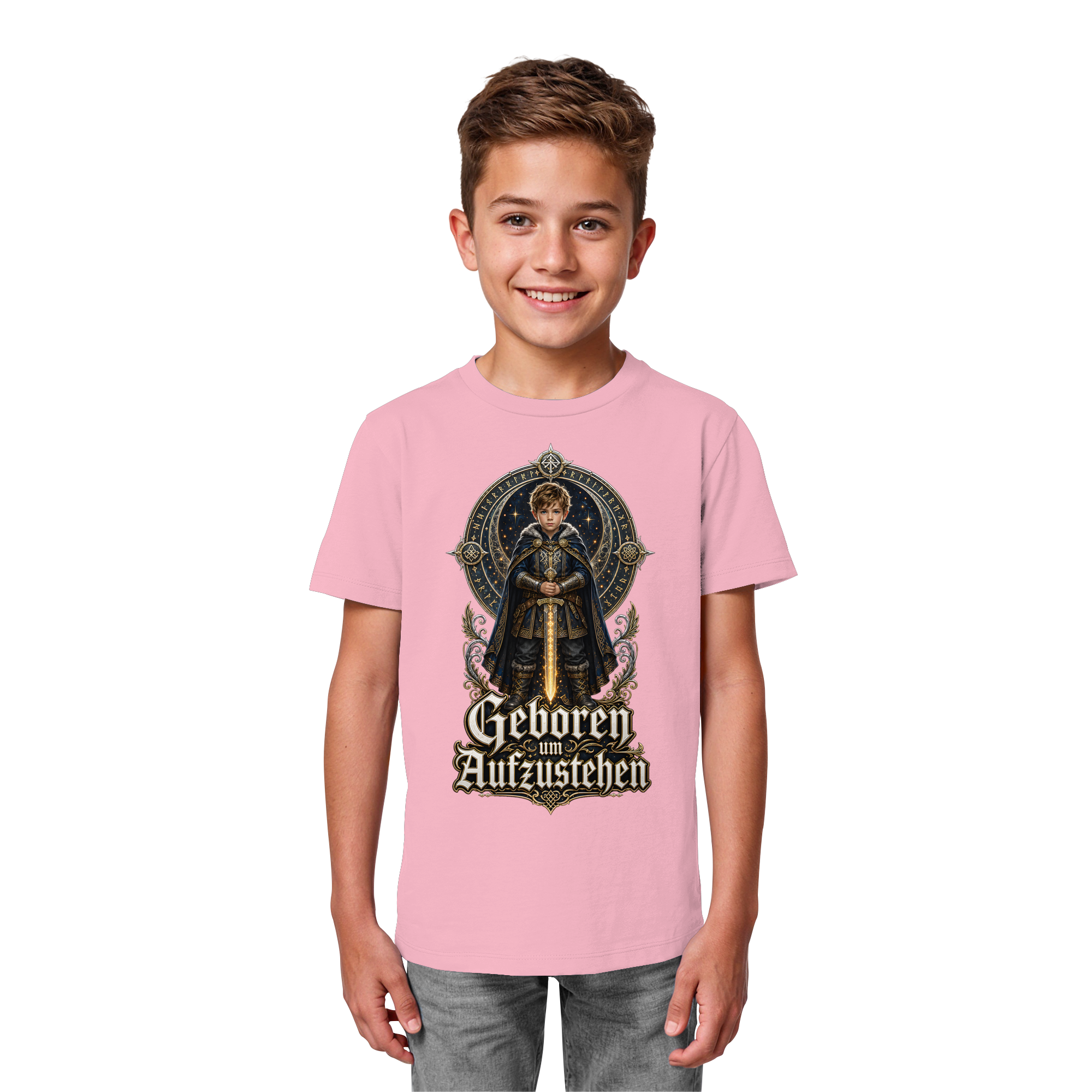 Nami Kaze Kinder-Shirt | Geboren um Aufzustehen – Krieger Edition - Kids Organic Shirt
