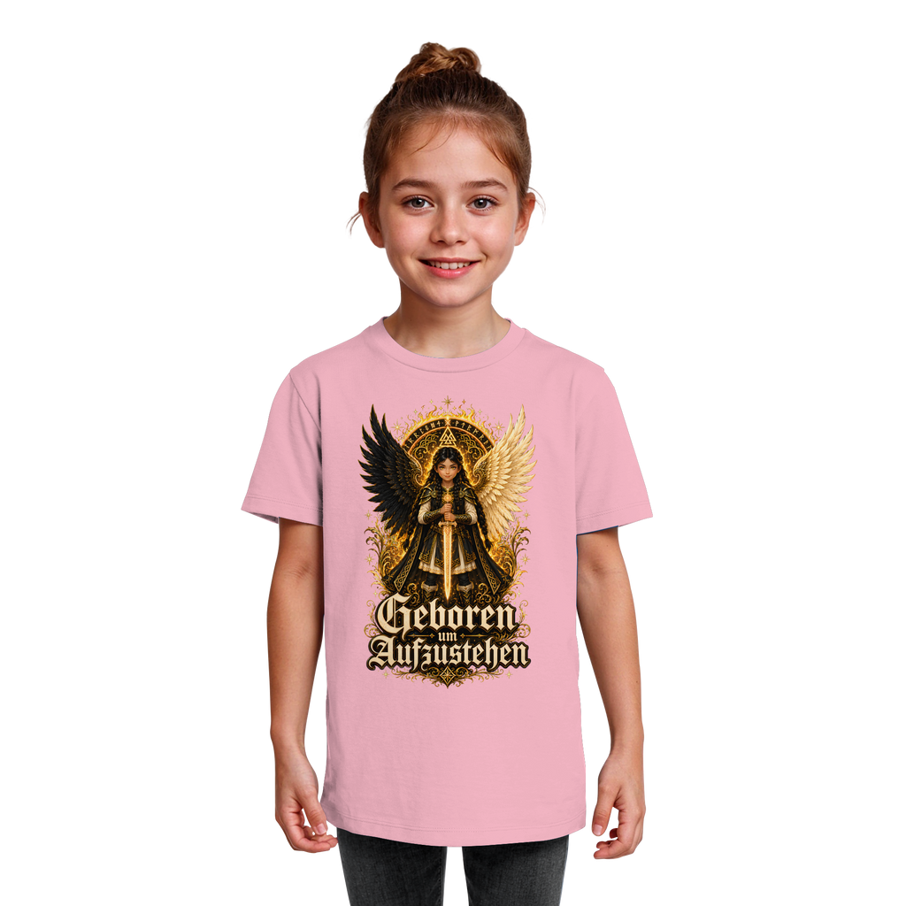 Nami Kaze Kinder-Shirt | Geboren um Aufzustehen – Walküren Edition - Kids Organic Shirt
