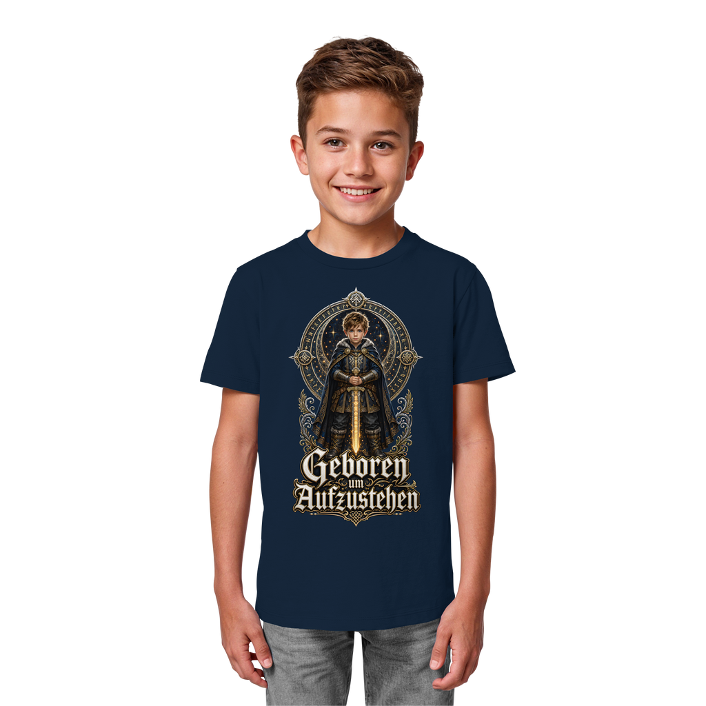 Nami Kaze Kinder-Shirt | Geboren um Aufzustehen – Krieger Edition - Kids Organic Shirt