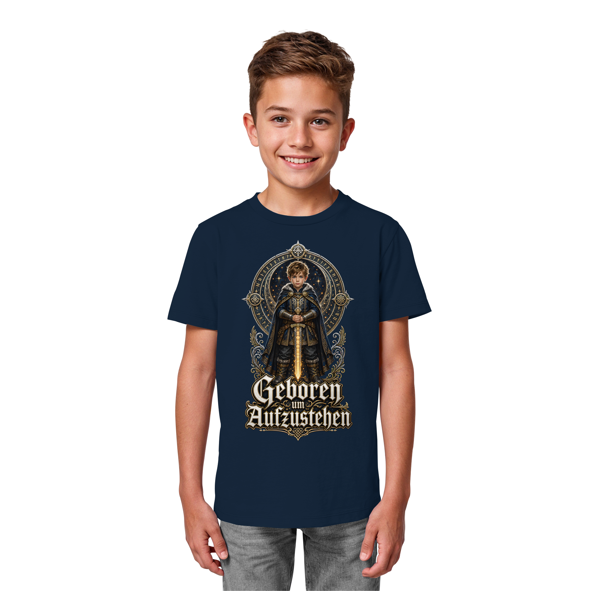 Nami Kaze Kinder-Shirt | Geboren um Aufzustehen – Krieger Edition - Kids Organic Shirt