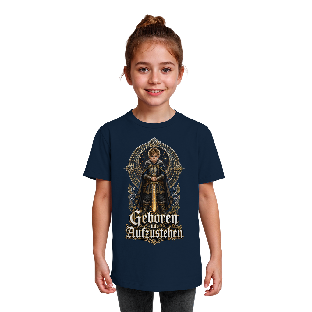 Nami Kaze Kinder-Shirt | Geboren um Aufzustehen – Krieger Edition - Kids Organic Shirt