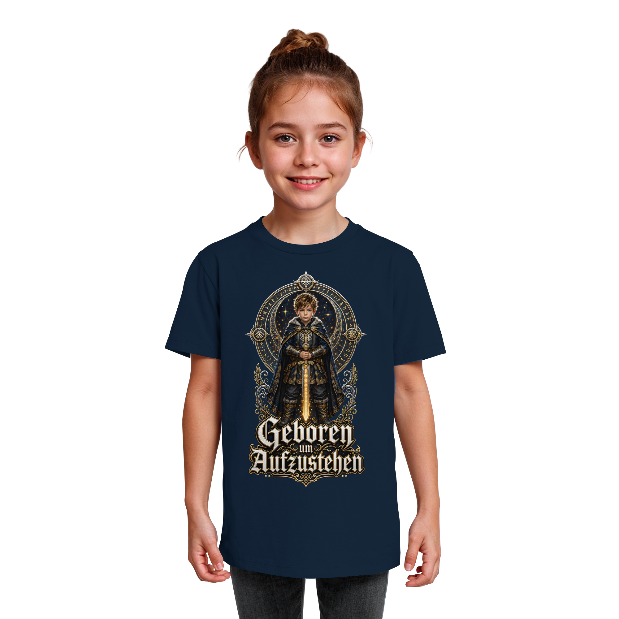 Nami Kaze Kinder-Shirt | Geboren um Aufzustehen – Krieger Edition - Kids Organic Shirt